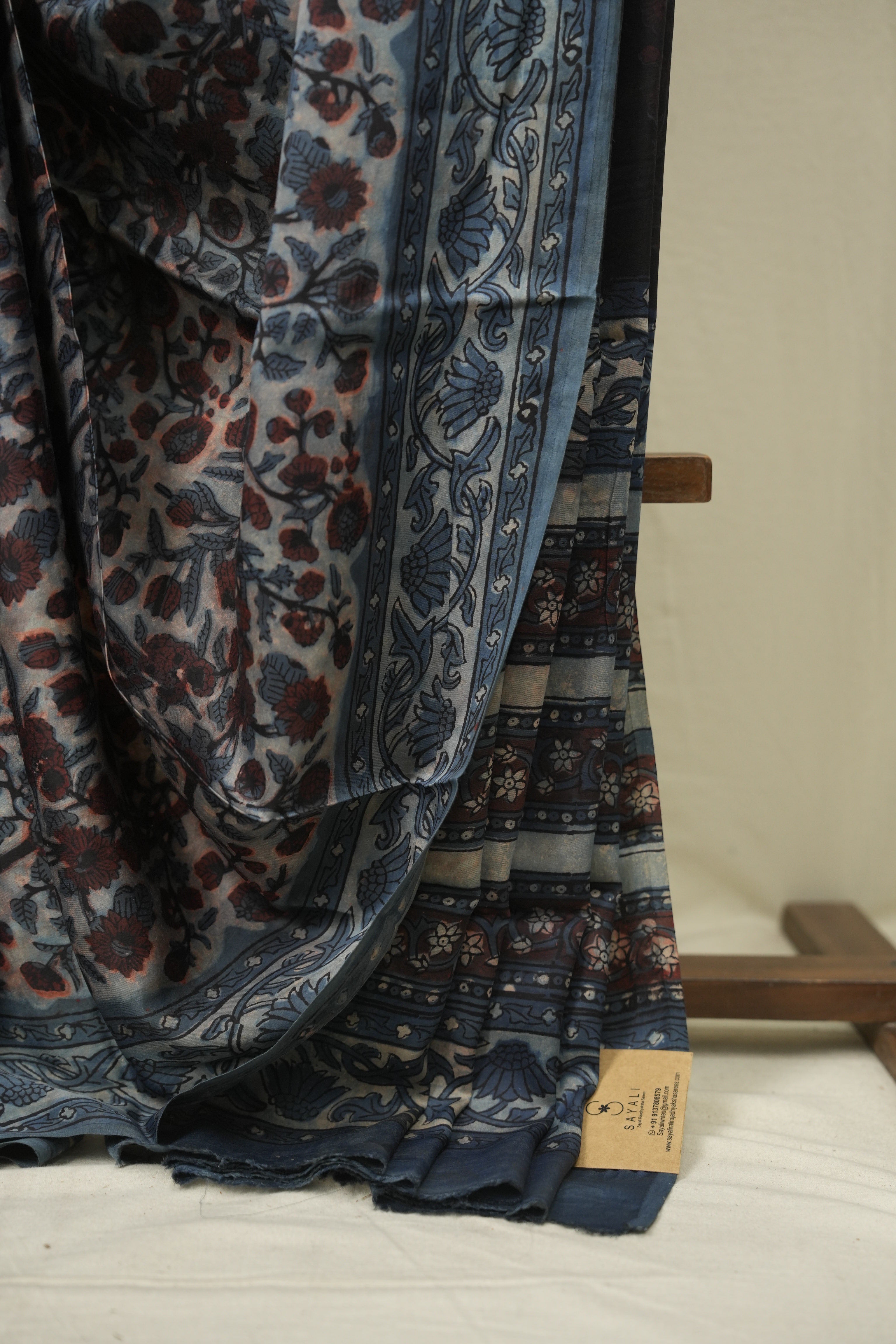 Blue HBP Modal Silk Saree - SRBSMS670