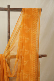 Orange HBP Chiffon Saree - SROHCS35