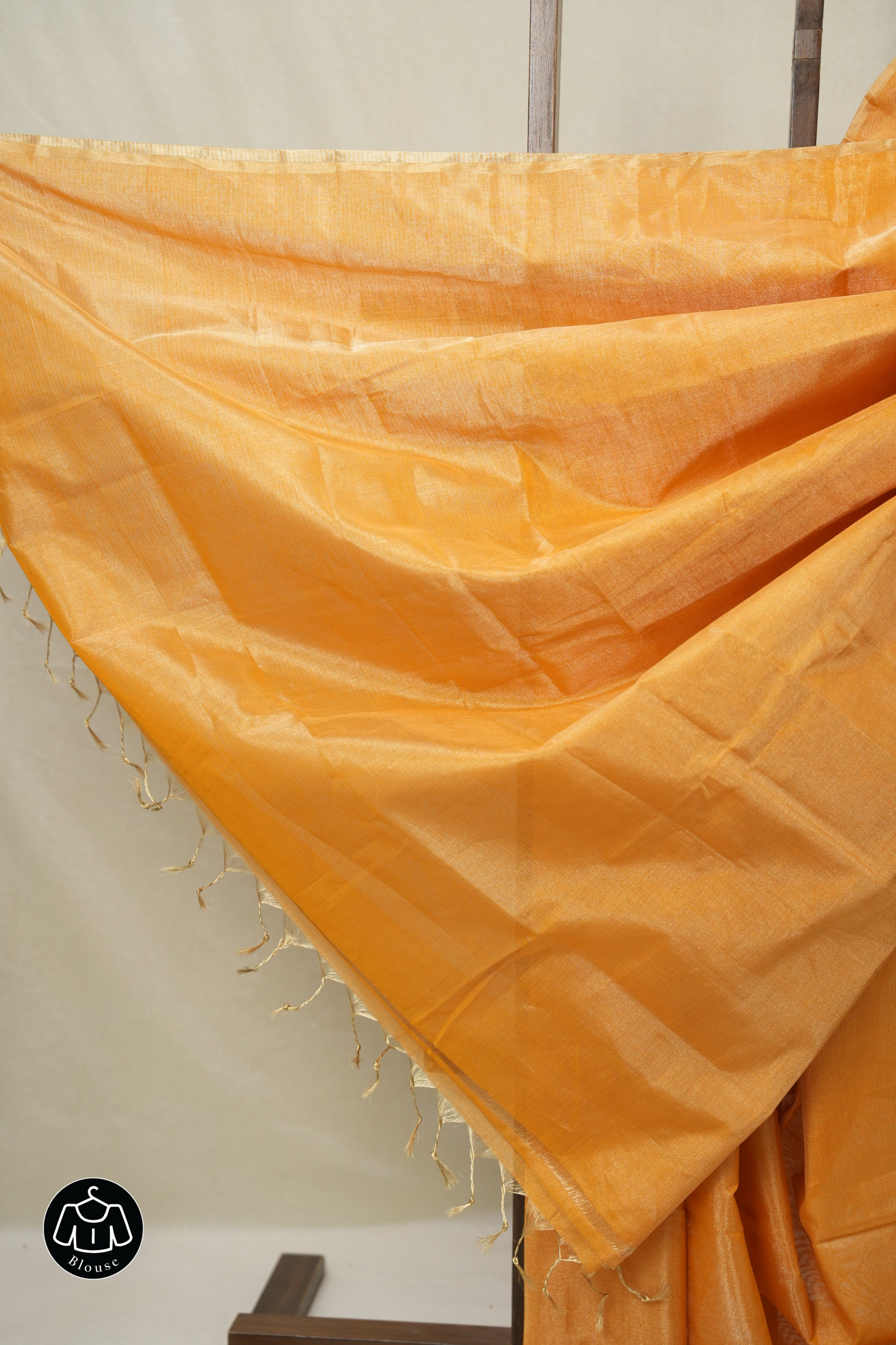 Orange Maheshwari Tissue Saree - SROMTS733