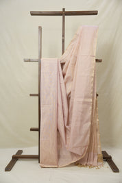 Soft Pink Maheshwari Tissue Saree - SRSPMTS732