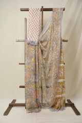 Grey HBP Chiffon Saree - SRGHCS46