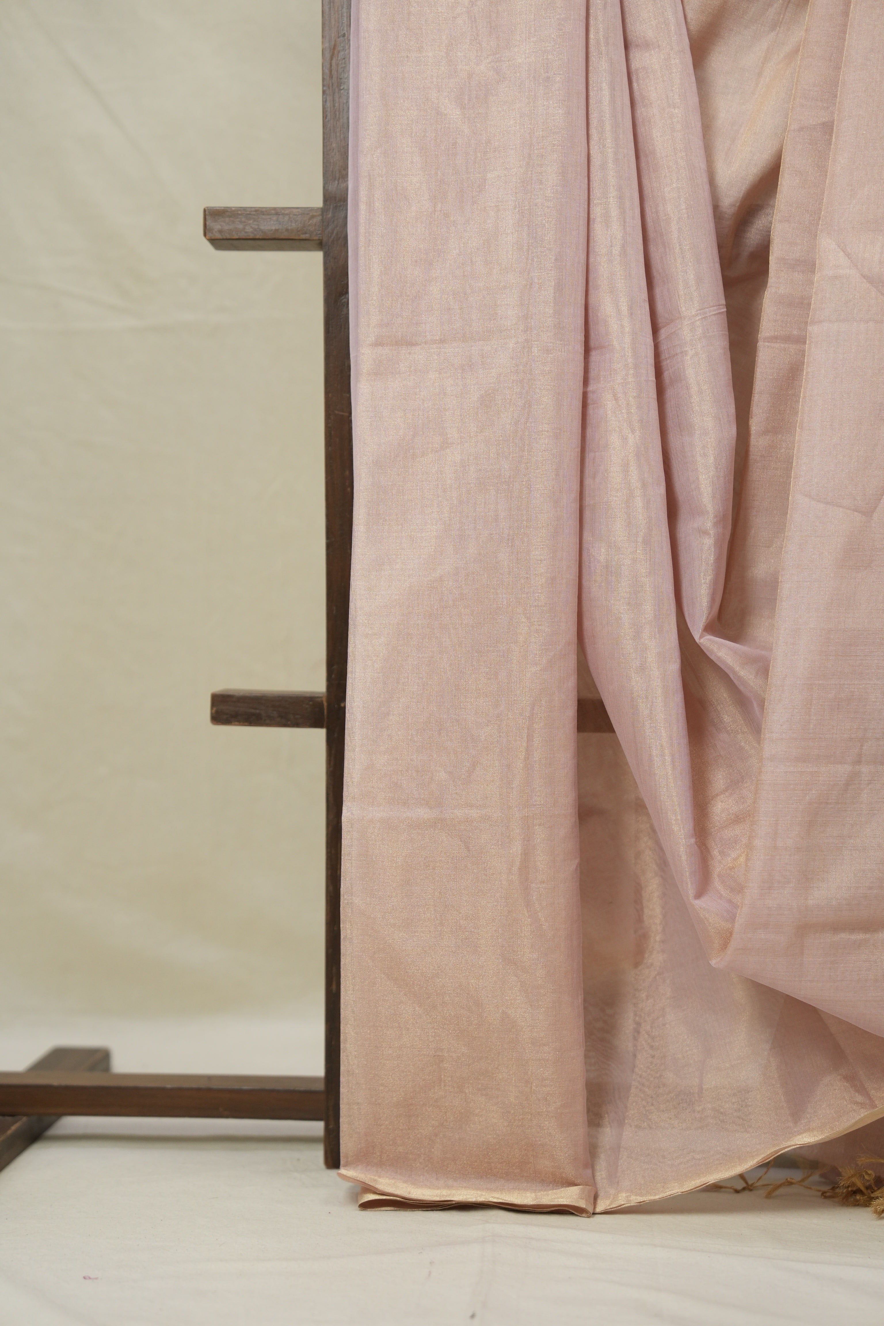 Soft Pink Maheshwari Tissue Saree - SRSPMTS732