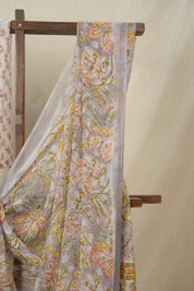 Grey HBP Chiffon Saree - SRGHCS46