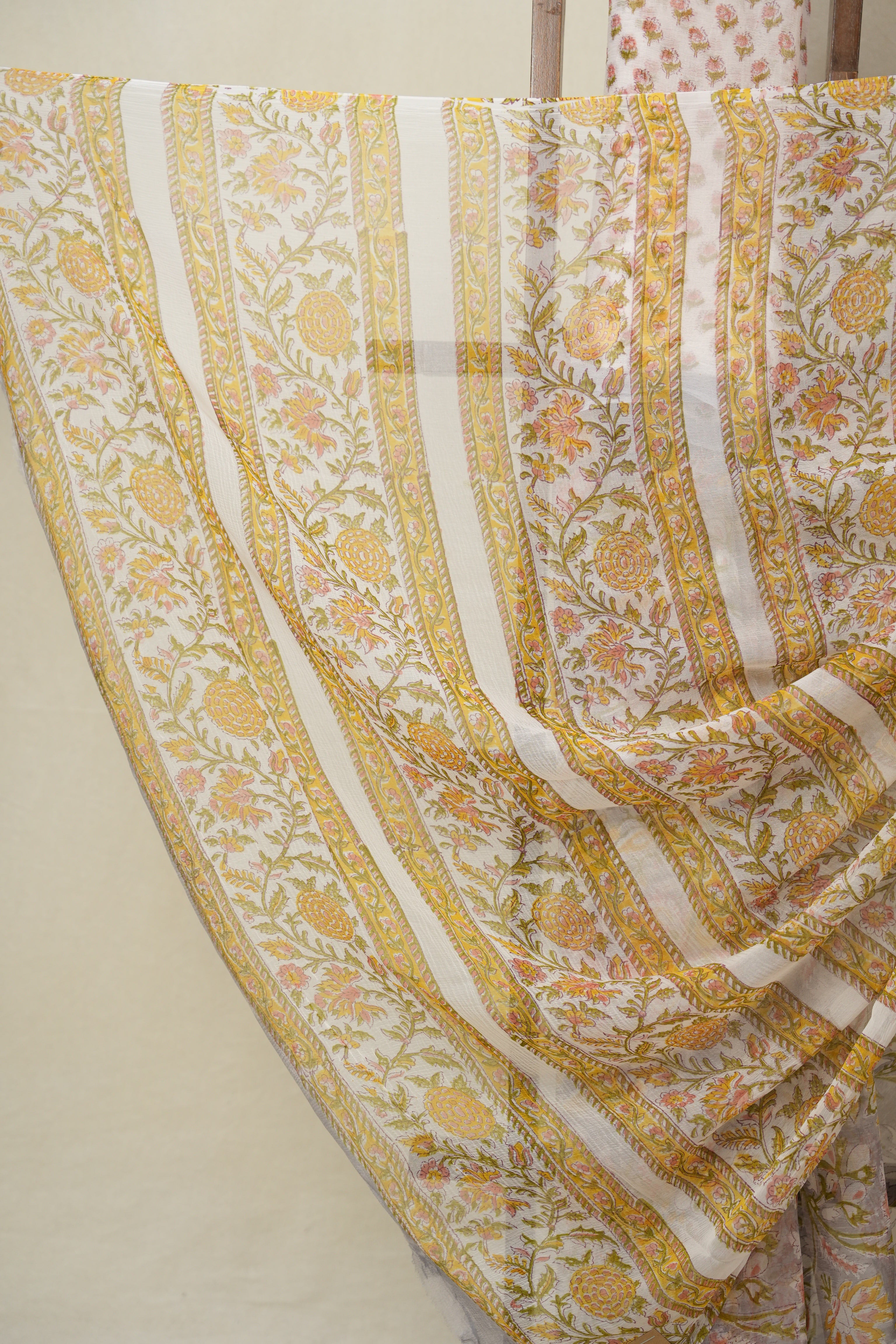Grey HBP Chiffon Saree - SRGHCS46