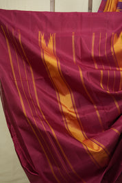 Rust Orange Kanjivaram Silk Saree - SRROKSS1077