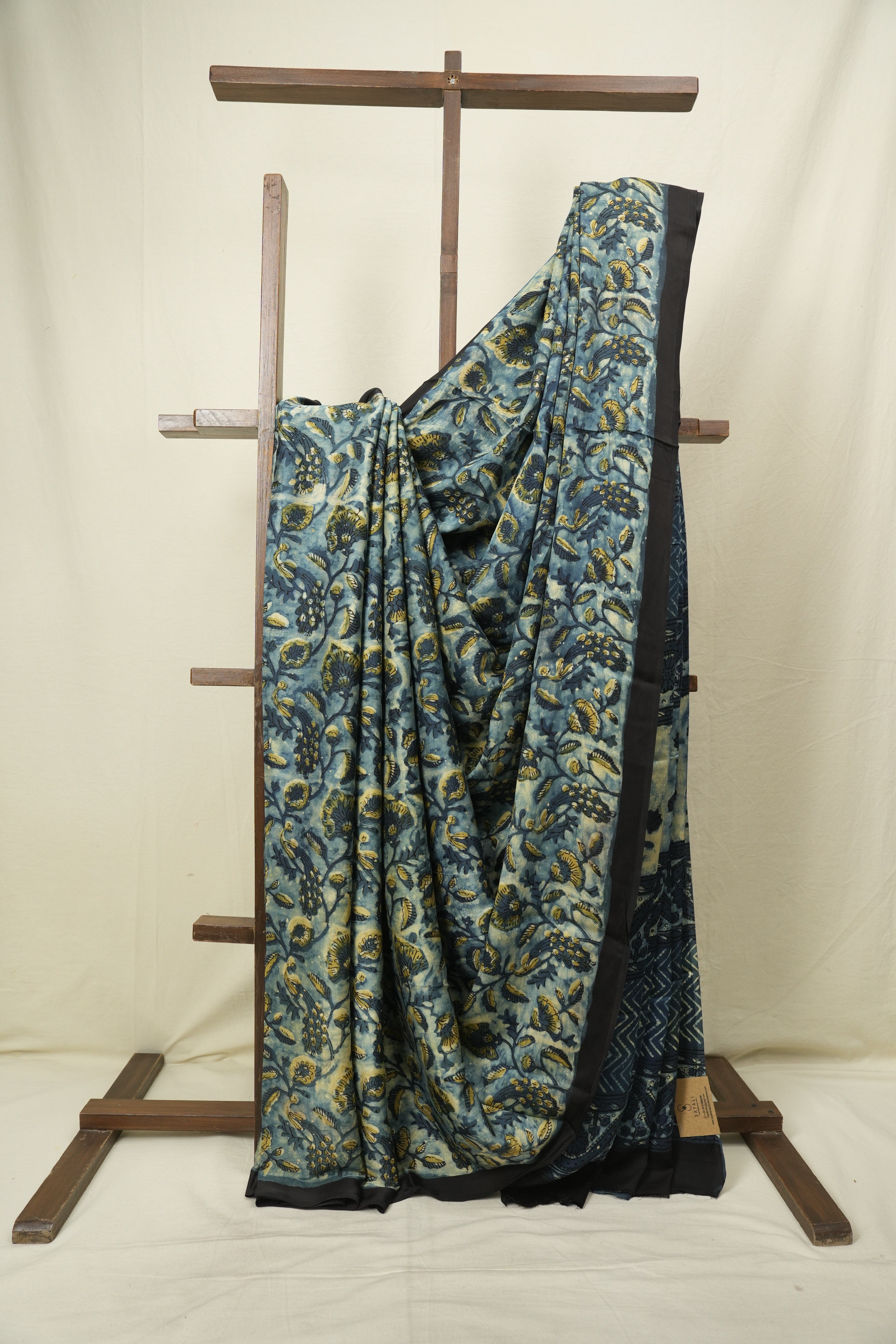 Blue HBP Modal Silk Saree - SRBSMS665