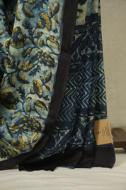 Blue HBP Modal Silk Saree - SRBSMS665