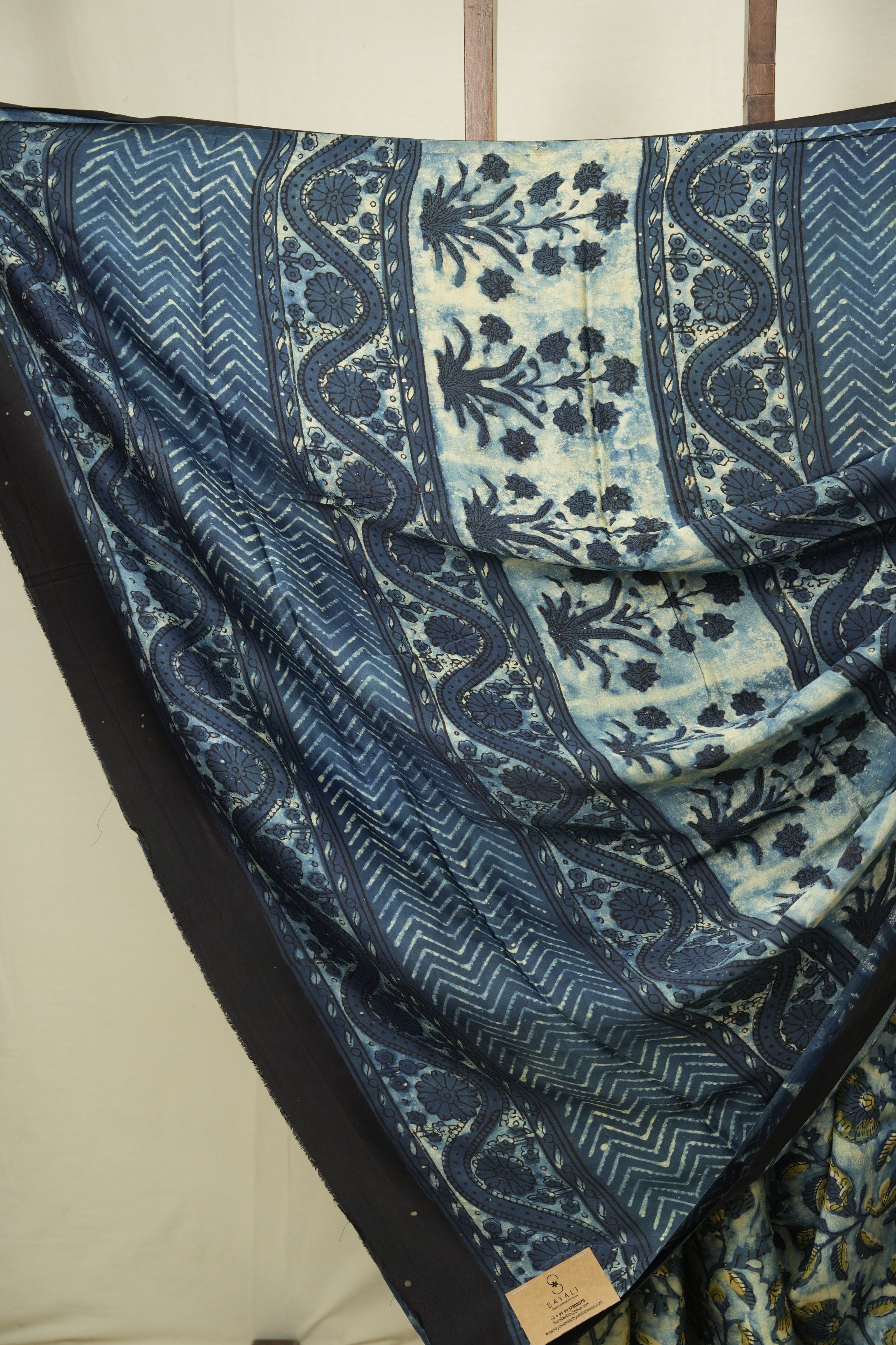 Blue HBP Modal Silk Saree - SRBSMS665