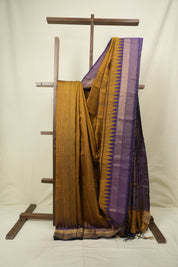 Mustard Raw Silk Saree - SRMRSS1111