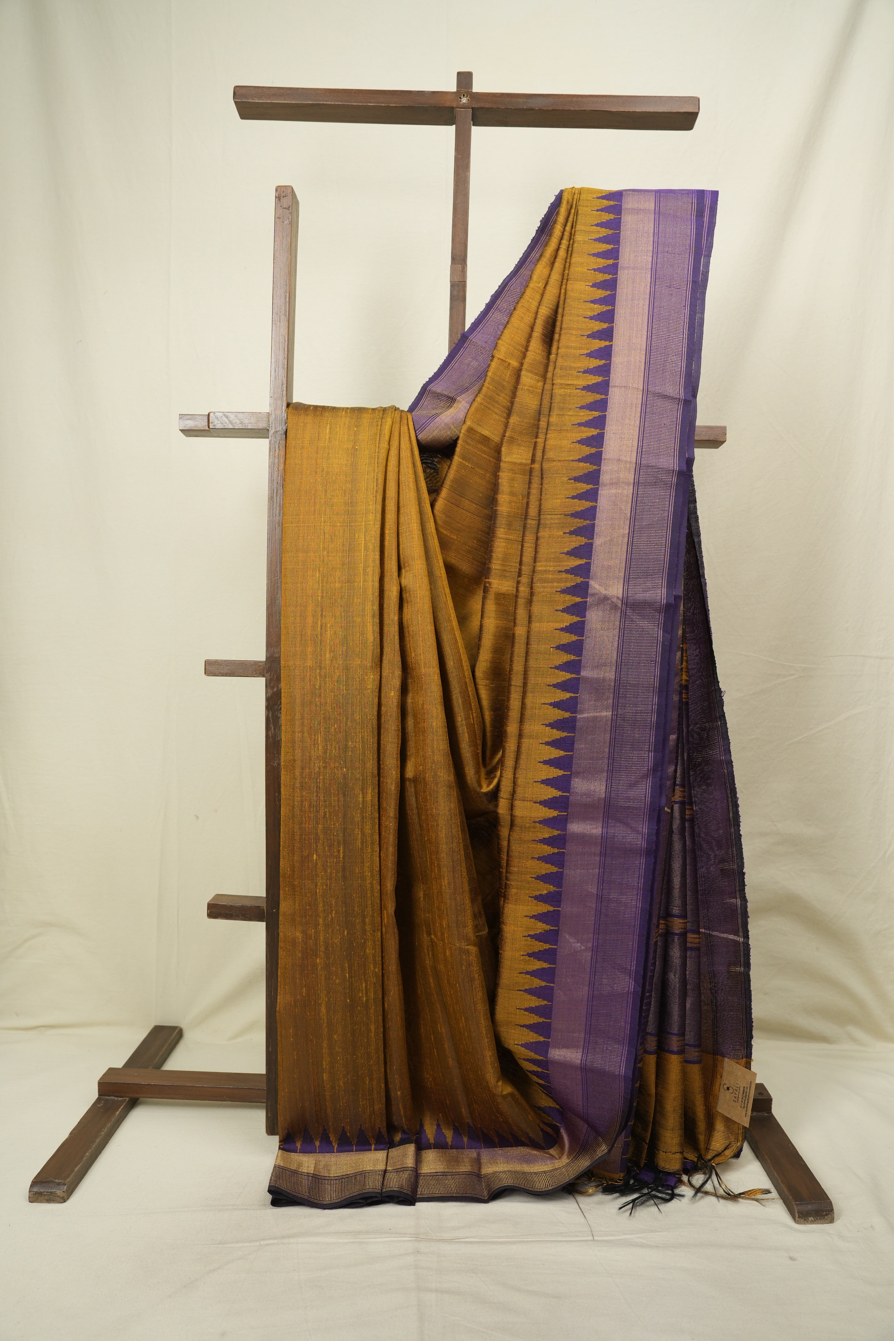 Mustard Raw Silk Saree - SRMRSS1111