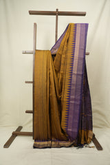 Mustard Raw Silk Saree - SRMRSS1111