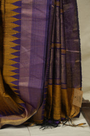 Mustard Raw Silk Saree - SRMRSS1111