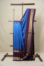 Deep Blue Pochampalli Silk Ikat Saree - SRDBPSIS265