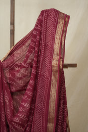 Maroon HBP Chiffon Saree - SRMHCS42