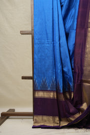 Deep Blue Pochampalli Silk Ikat Saree - SRDBPSIS265