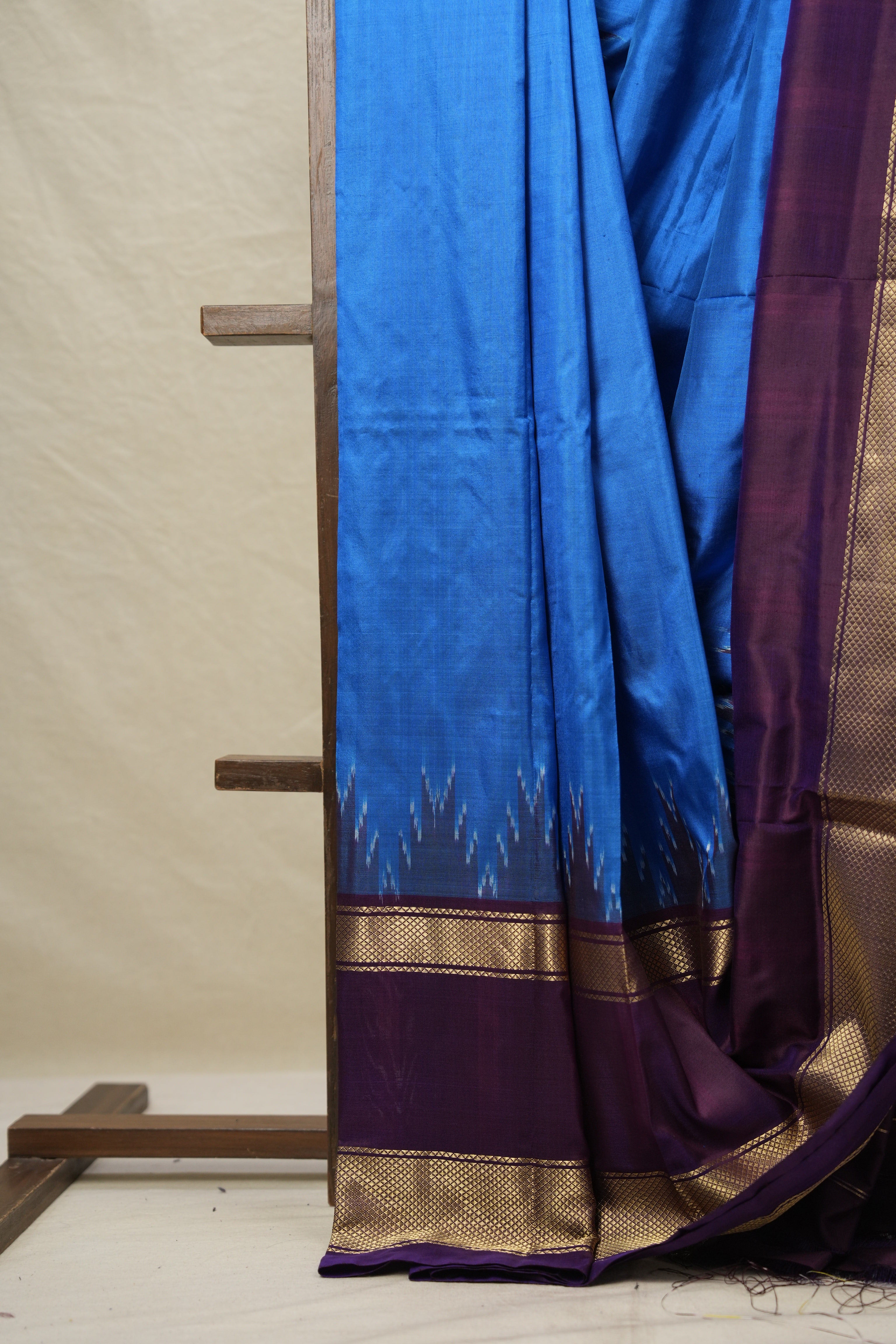 Deep Blue Pochampalli Silk Ikat Saree - SRDBPSIS265