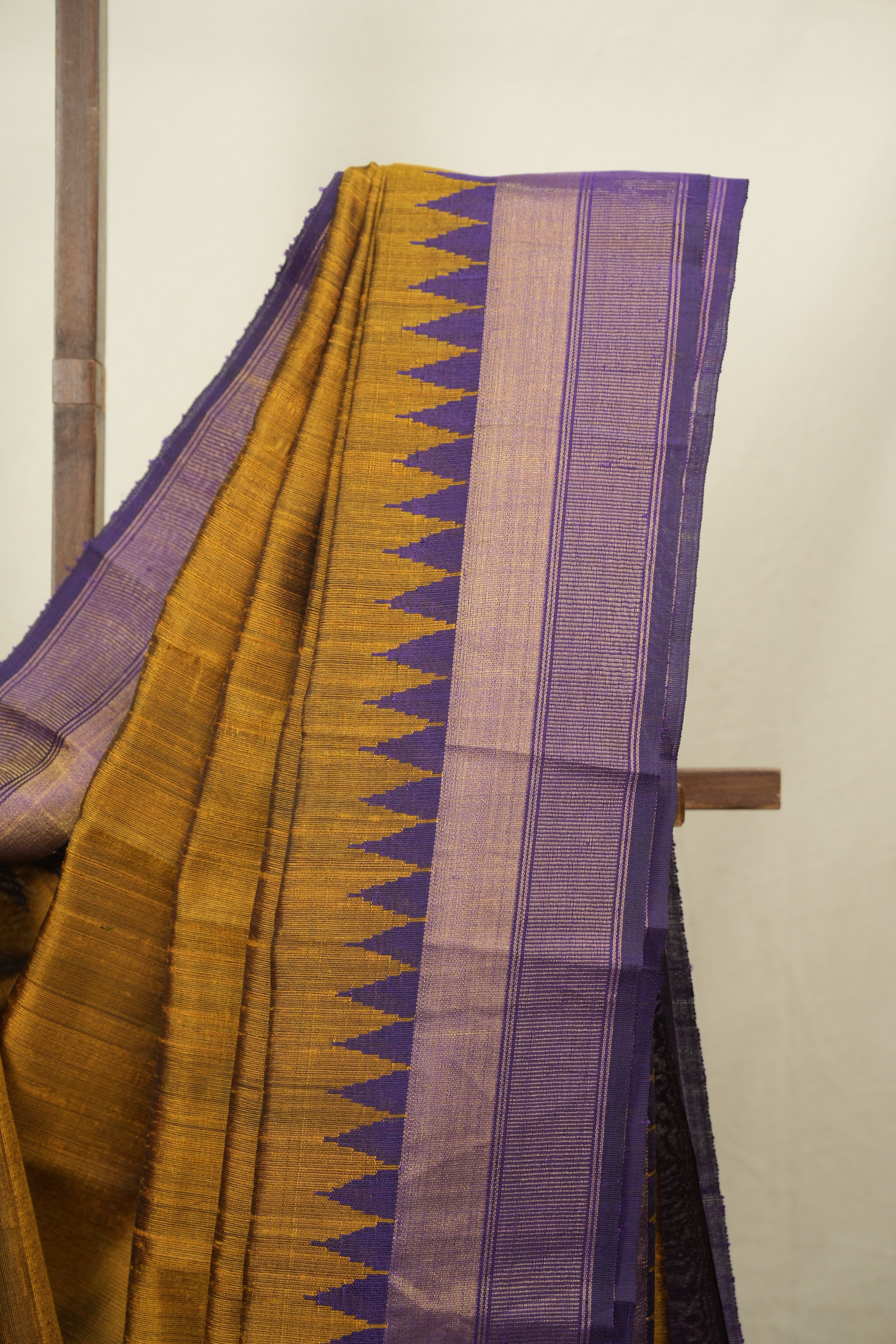 Mustard Raw Silk Saree - SRMRSS1111