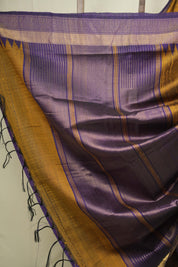 Mustard Raw Silk Saree - SRMRSS1111