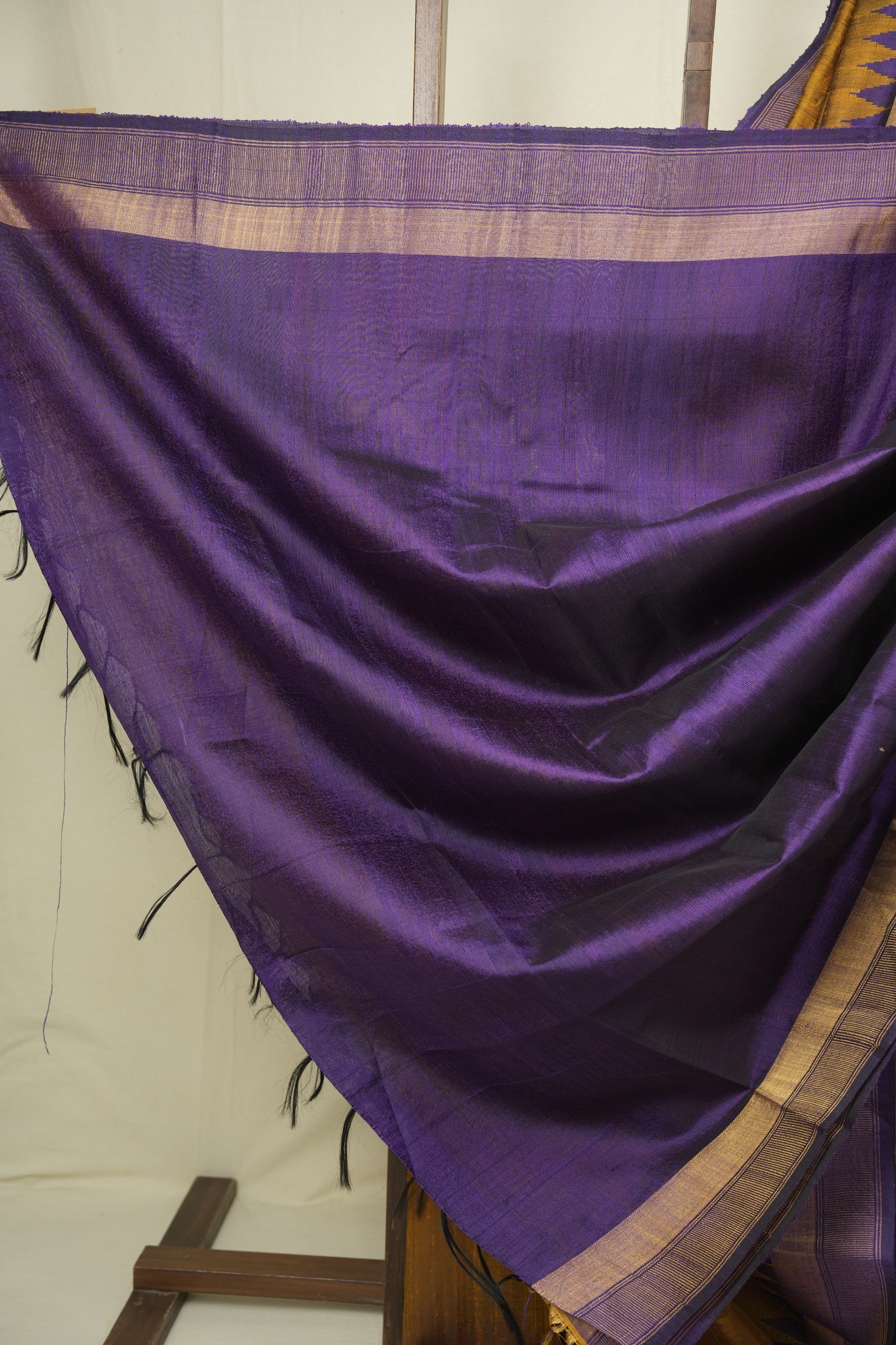 Mustard Raw Silk Saree - SRMRSS1111