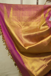 Cream Kanjivaram Silk Saree - SRCKSS1076