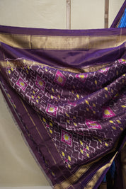 Deep Blue Pochampalli Silk Ikat Saree - SRDBPSIS265