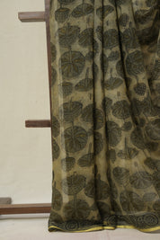 Olive Green HBP Chiffon Saree - SROGHCS39