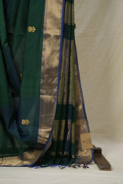 Green Maheshwari Saree - SRGMS1016