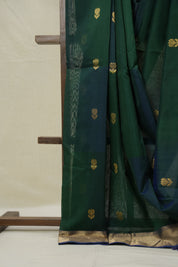 Green Maheshwari Saree - SRGMS1016