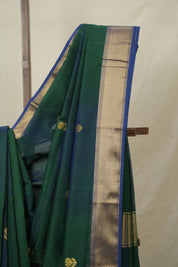 Green Maheshwari Saree - SRGMS1016