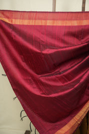 Mustard Raw Silk Saree - SRMRSS1113