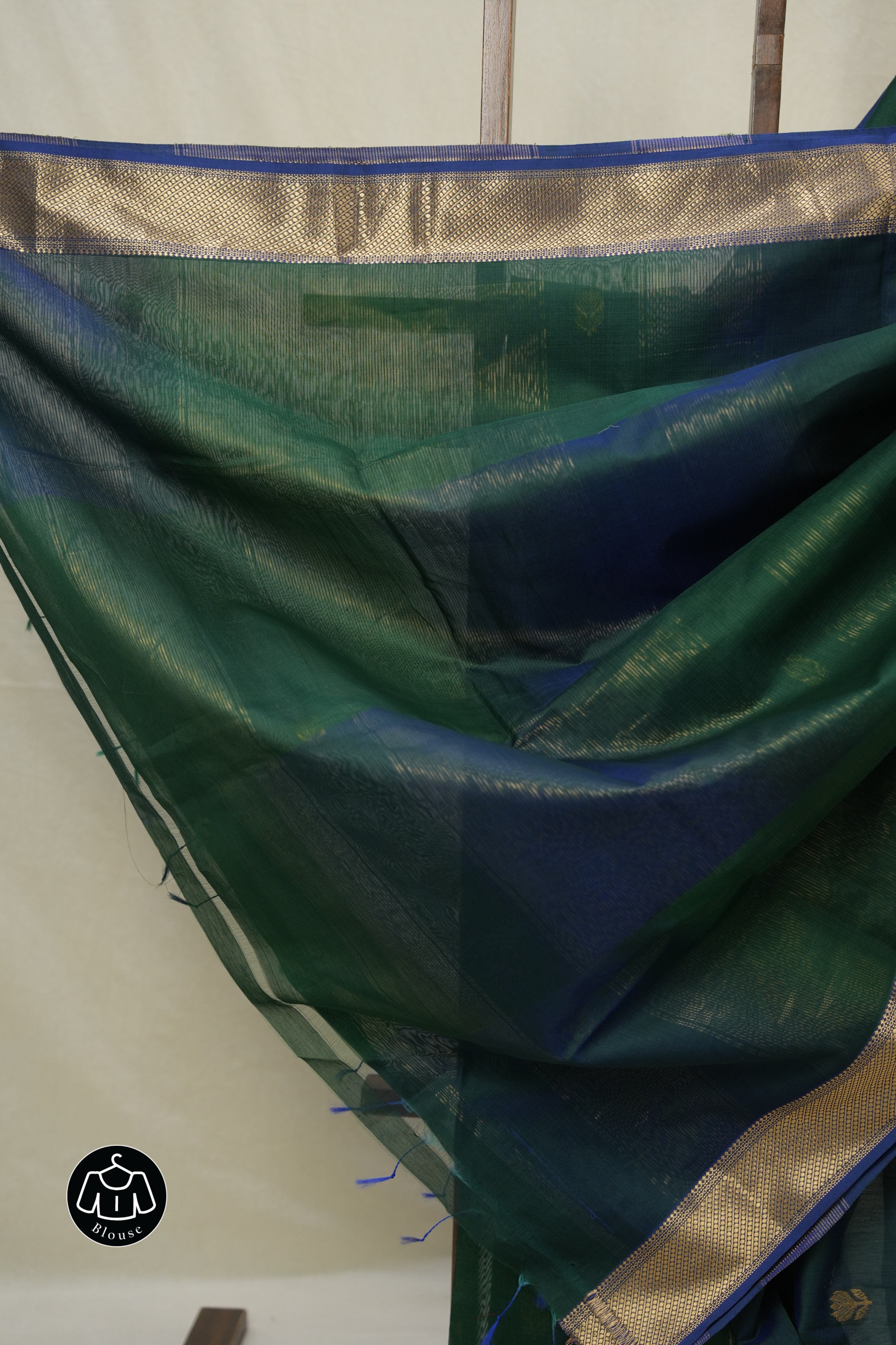 Green Maheshwari Saree - SRGMS1016