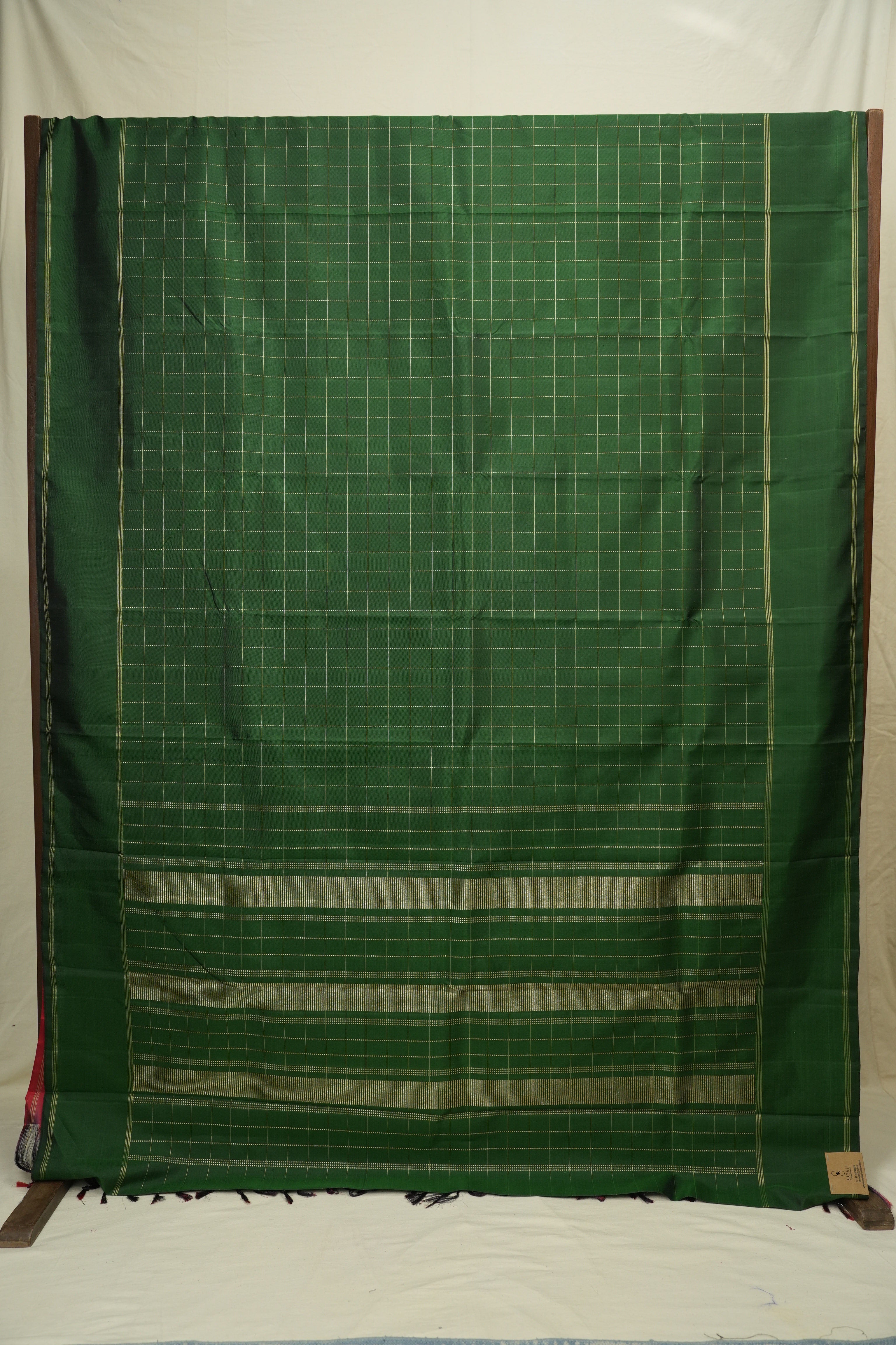 Dark Green Kanjivaram Silk Saree - SRDGKSS1082