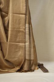 Beige Gold Tussar Silk Saree - SRBGTSS1700
