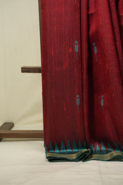 Maroon Raw Silk Saree - SRMRSS1112