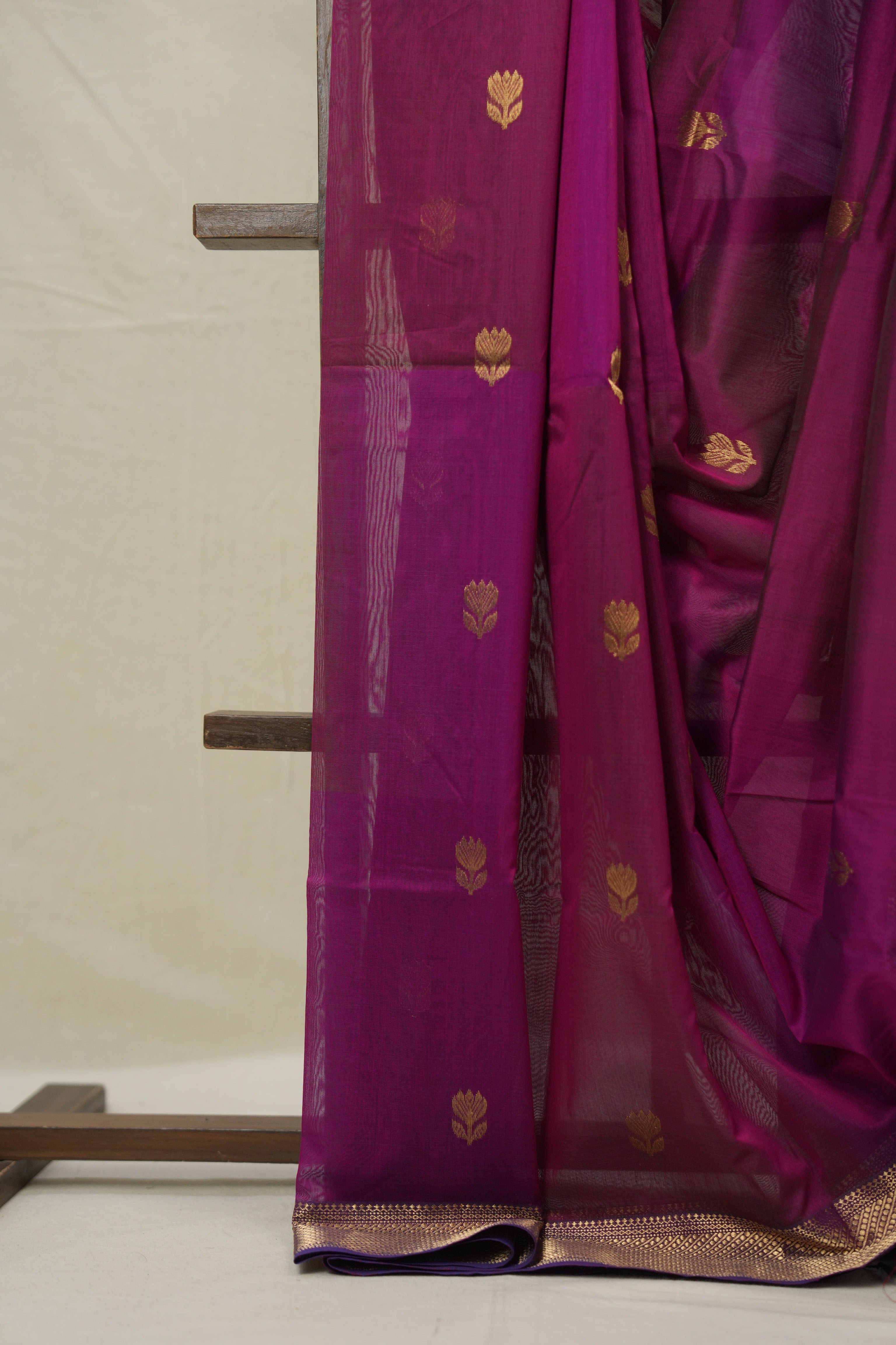 Pink Purple Maheshwari Saree - SRPPMS1017