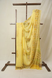 Yellow HBP Chiffon Saree - SRYHCS41