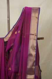 Pink Purple Maheshwari Saree - SRPPMS1017
