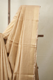 Light Peach Tussar Silk Saree - SRLPTSS1702