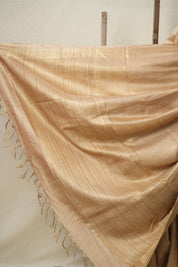 Light Peach Tussar Silk Saree - SRLPTSS1702
