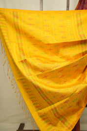Maroon Raw Silk Ikat Saree - SRMRSIS1050