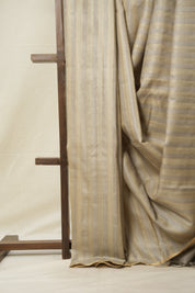 Grey Tussar Silk Saree - SRGTSS1682