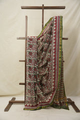 White - Red HBP Kota Doria Saree - SRWRKDS175