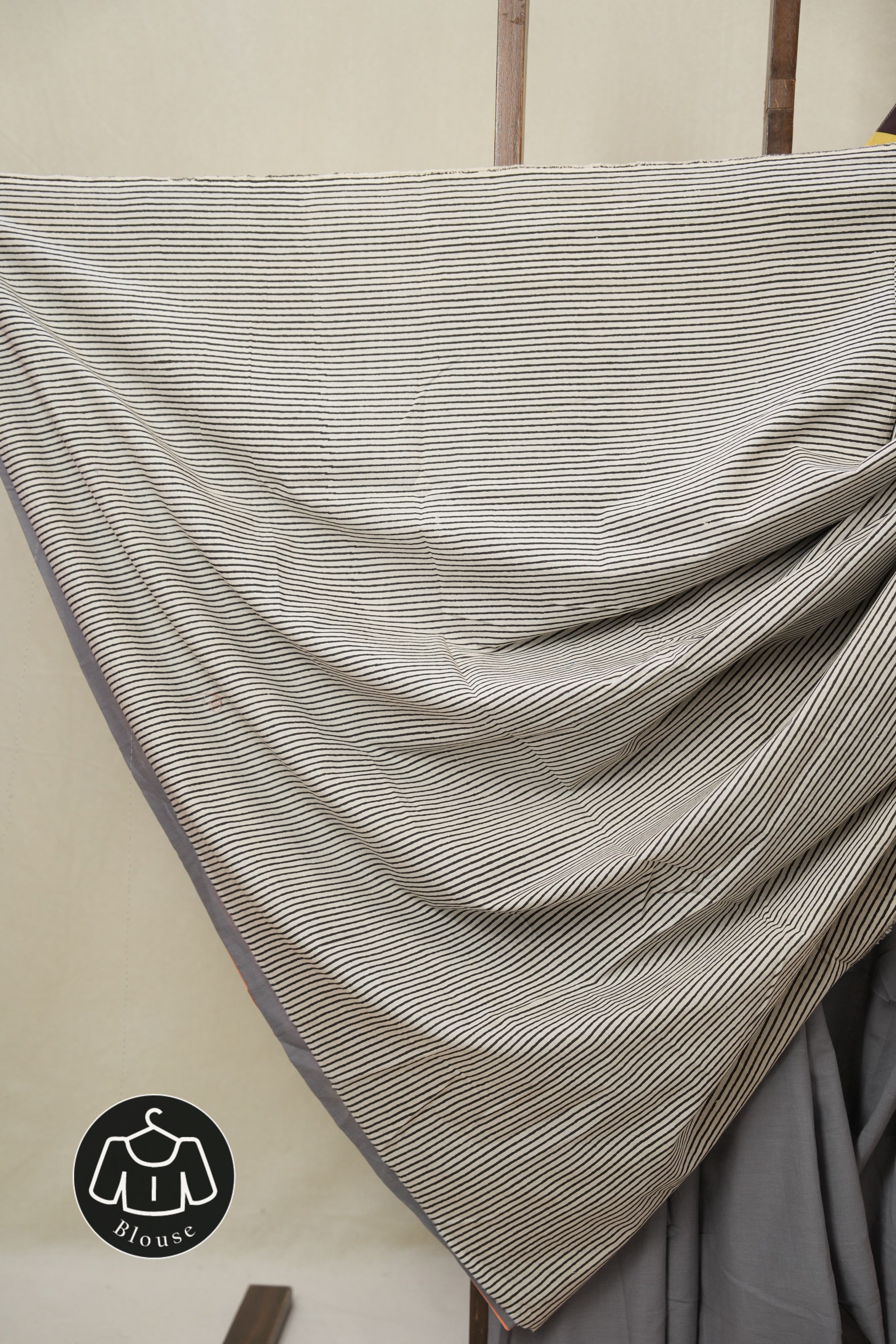 Grey Cotton Patchwork Saree - SRGCPS308