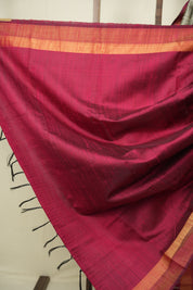 Grey Raw Silk Saree - SRGRSS1116