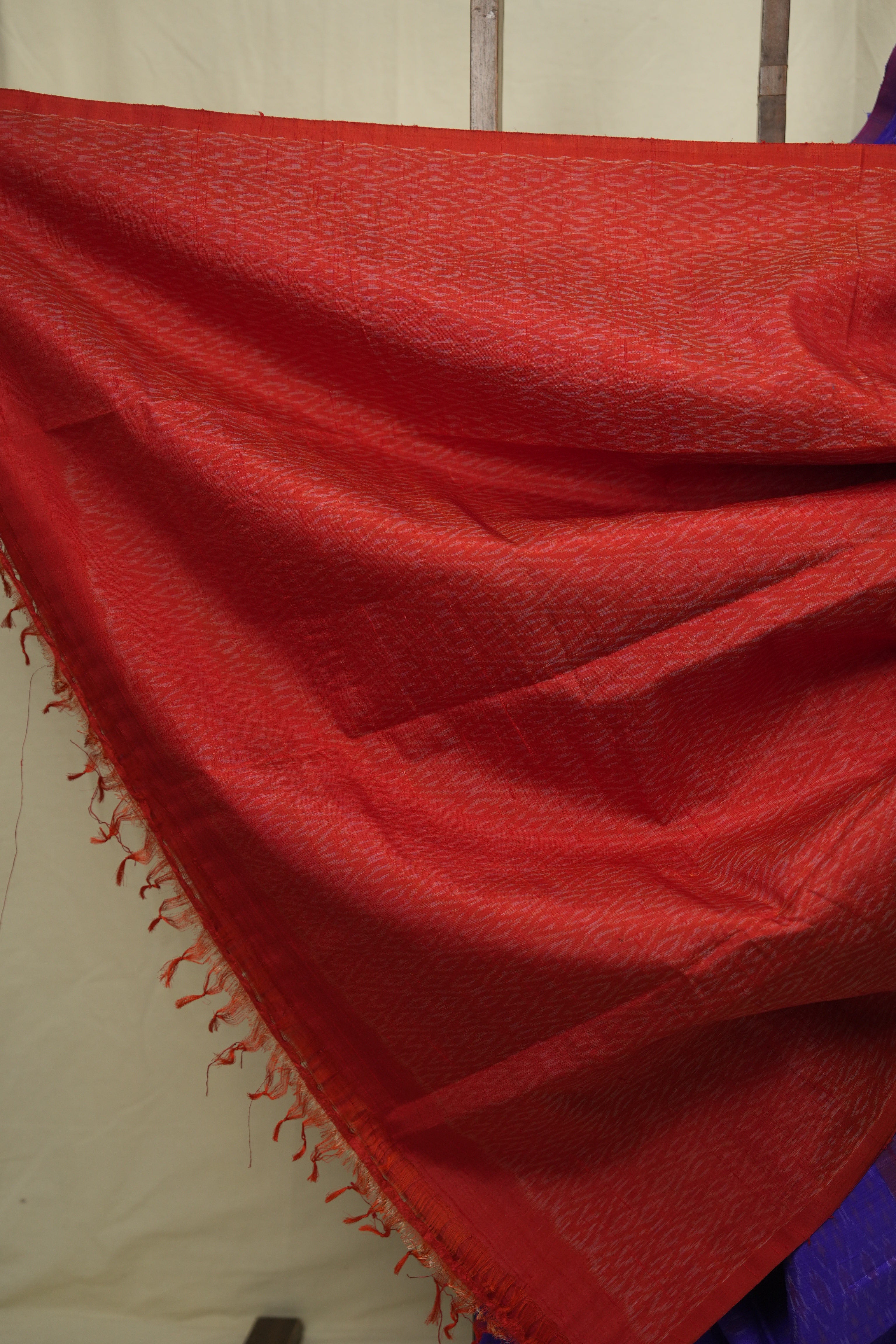 Royal Blue Raw Silk Ikat Saree - SRRBRSIS1052