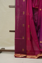 Rani Pink Maheshwari Saree - SRRPMS1013