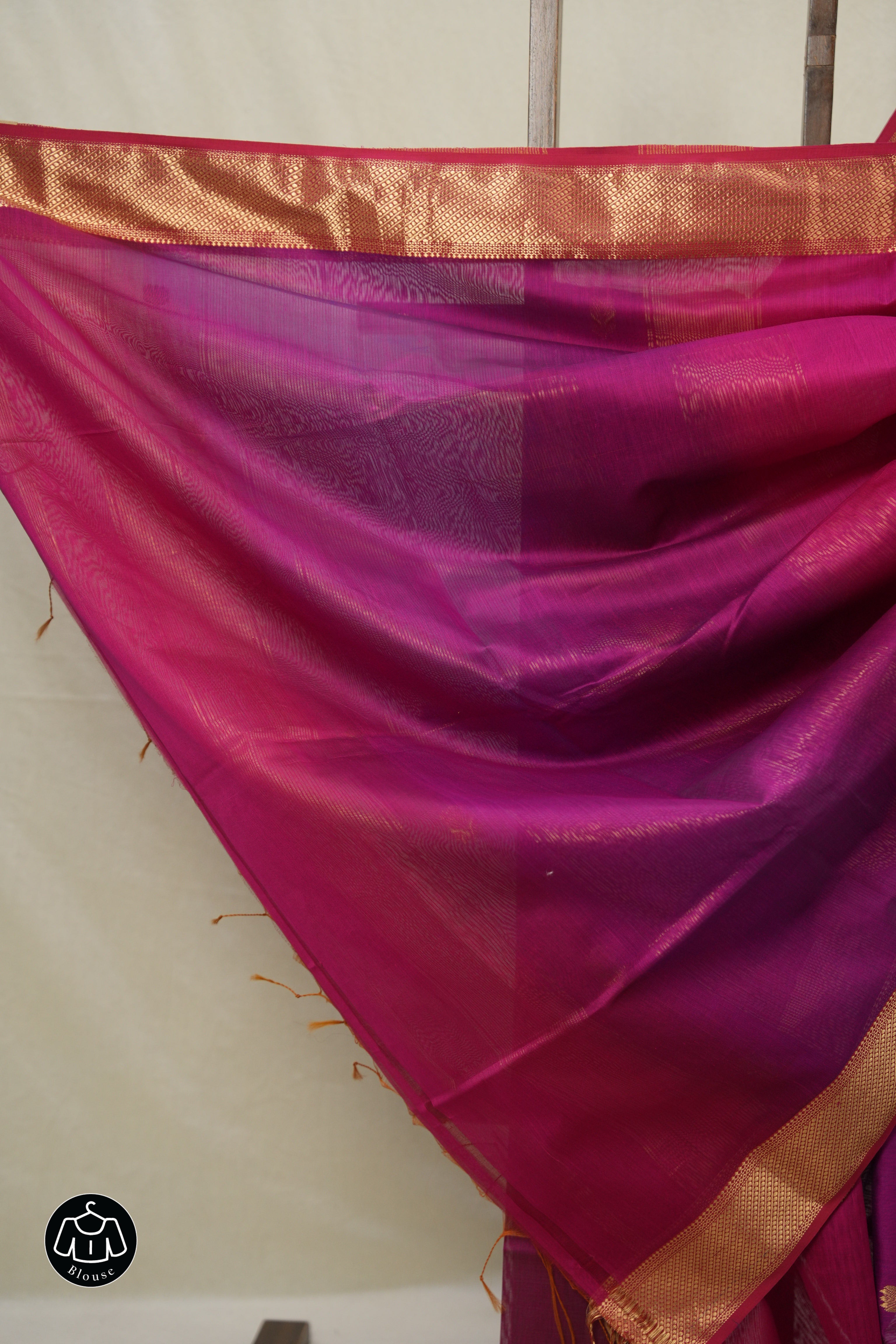 Rani Pink Maheshwari Saree - SRRPMS1013