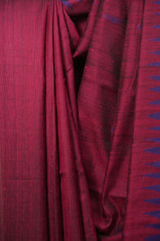 Maroon Raw Silk Saree - SRMRSS1117