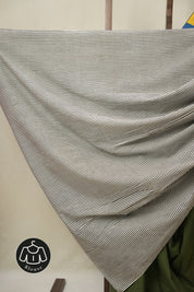 Olive Green Cotton Patchwork Saree - SROGCPS309