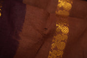Brown Sungudi Cotton Saree (DEFECT) - SRBSCS105-PI